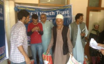 Swarajpeeth contribution in Kashmir Relief