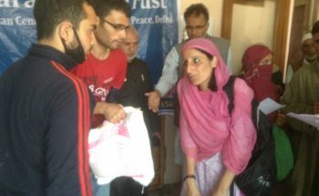 Swarajpeeth contribution in Kashmir Relief