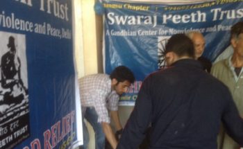 Swarajpeeth contribution in Kashmir Relief