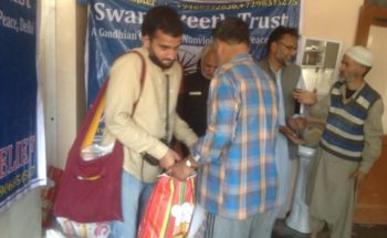 Swarajpeeth contribution in Kashmir Relief