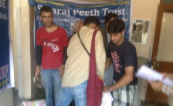 Swarajpeeth contribution in Kashmir Relief
